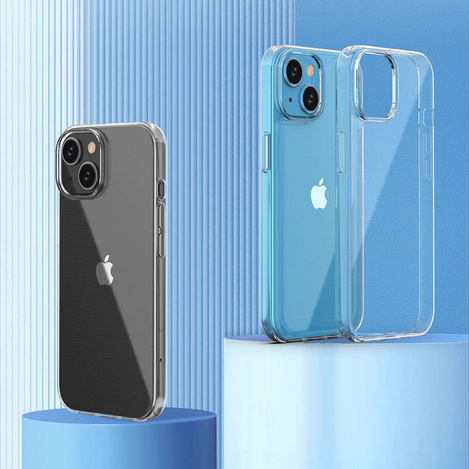 iPhone 15-Hülle aus der Ultra Clear-Serie in transparenter Farbe