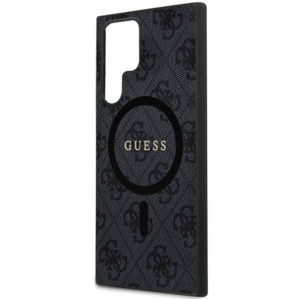 Oryginalne Etui GUESS Hardcase GUHMS24LG4GFRK do Samsung S24 Ultra (Kompatybilny z Magsafe / 4G Ring classic logo / czarny)