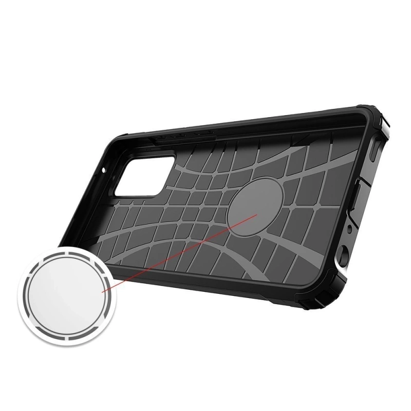 Pancerne hybrydowe etui Hybrid Armor pokrowiec na Samsung Galaxy A56 - srebrne