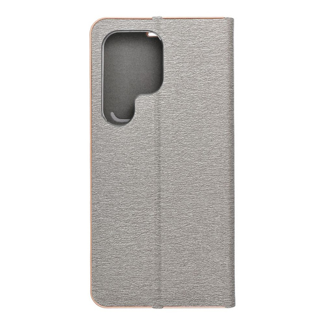 Kabura LUNA Book Gold do SAMSUNG S25 Ultra srebrny