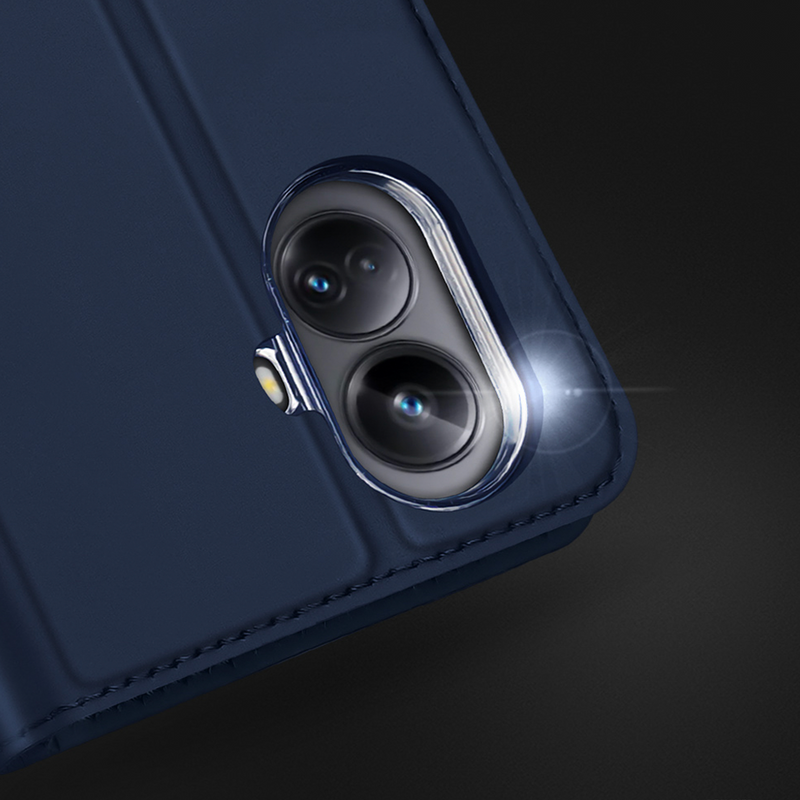 Dux Ducis Skin Pro Hülle für Realme 10 Pro+ Flip Cover Card Wallet Stand blau