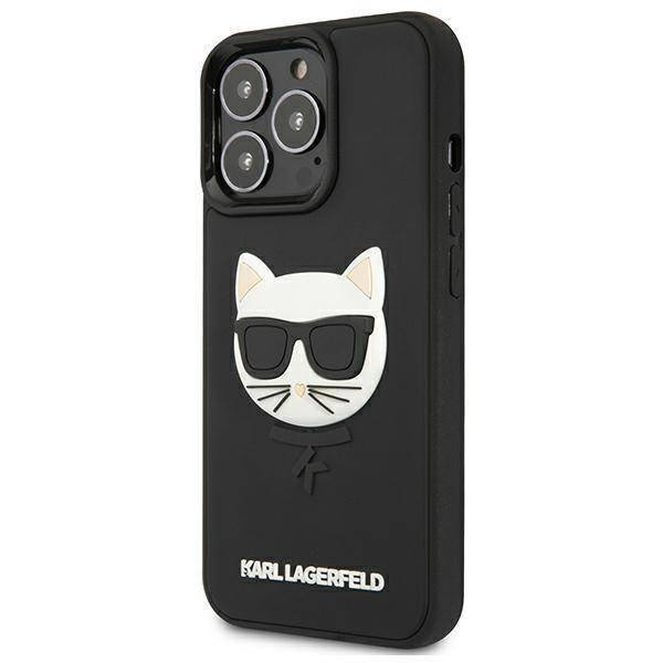 Karl Lagerfeld KLHCP13LCH3DBK 13 Pro / 13 6,1 &quot;schwarz / schwarzes Hardcase 3D Rubber Choupette
