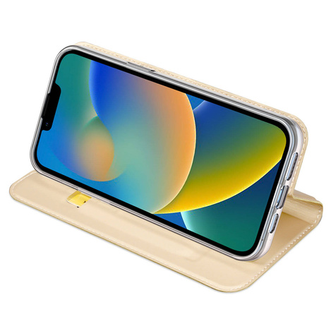 Dux Ducis Skin Pro Holster Cover Flip iPhone 14 Max Gold
