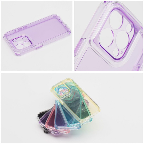 Futerał MATRIX CLEAR do IPHONE 15 Pro jasnofioletowy
