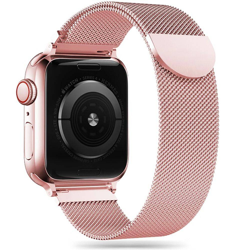 TECH-PROTECT MILANESEBAND APPLE WATCH 4 / 5 / 6 / 7 / SE (42 / 44 / 45 MM) ROSE GOLD