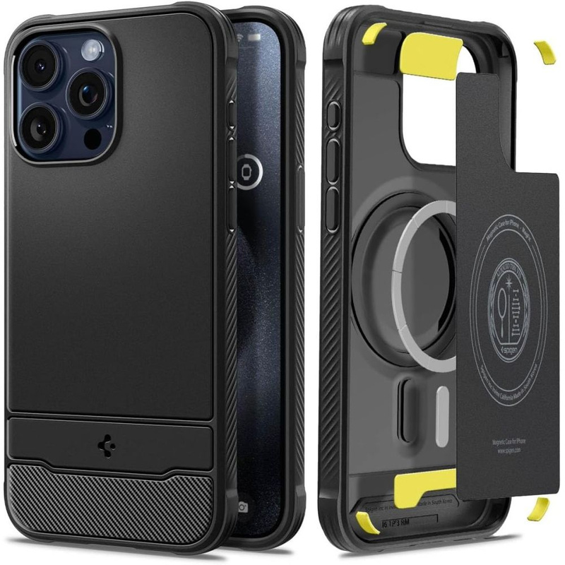 Spigen RUGGED ARMOR MAG MAGSAFE IPHONE 15 PRO MAX MATTSCHWARZ