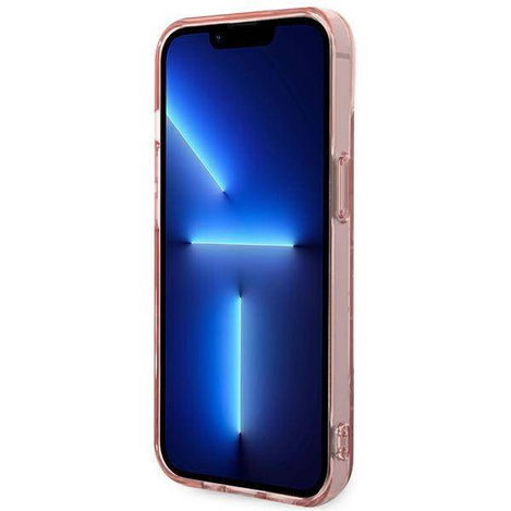 Karl Lagerfeld KLHCP14MHKLSPCP iPhone 14 Plus 6,7" hardcase różowy/pink Mono Vertical Stripe