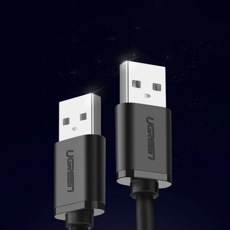 Ugreen kabel przewód USB 2.0 (męski) - USB 2.0 (męski) 1,5 m czarny (US128 10310)