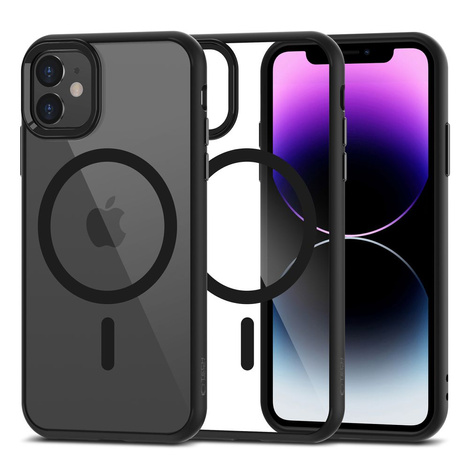 Etui IPHONE 11 Tech-Protect Magmat MagSafe transparentne czarne