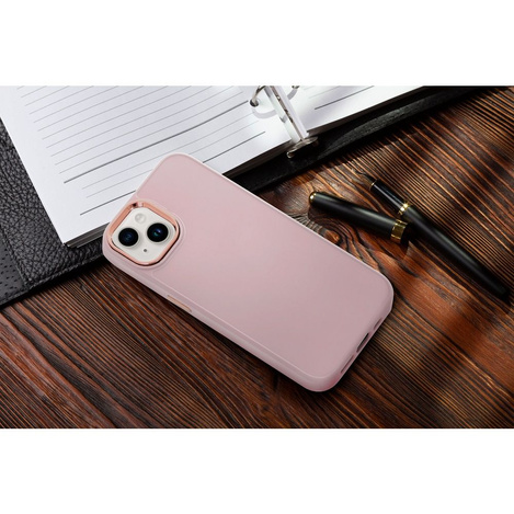 Futerał FRAME do IPHONE 16 Pro Max pudrowy róż