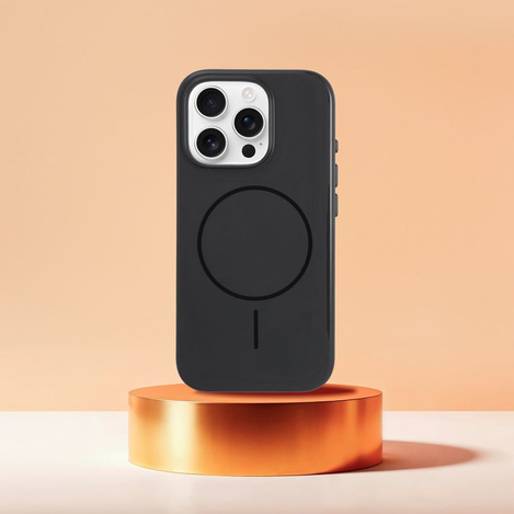 Glossy Mag Cover kompatybilny z MagSafe pasuje do IPHONE 17 PRO czarny