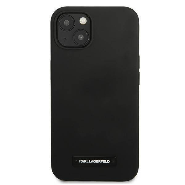 Karl Lagerfeld KLHCP13SSLMP1K iPhone 13 mini 5.4&quot; Hardcase schwarz / schwarze Silikonplakette