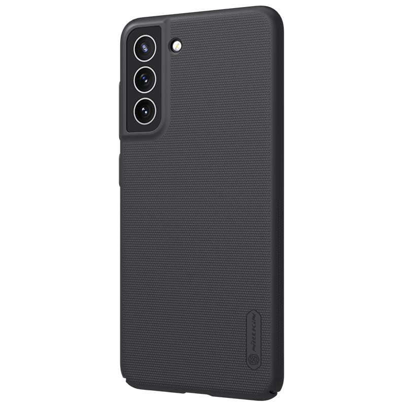 Nillkin Super Frosted Shield wzmocnione etui pokrowiec + podstawka Samsung Galaxy S21 FE czarny