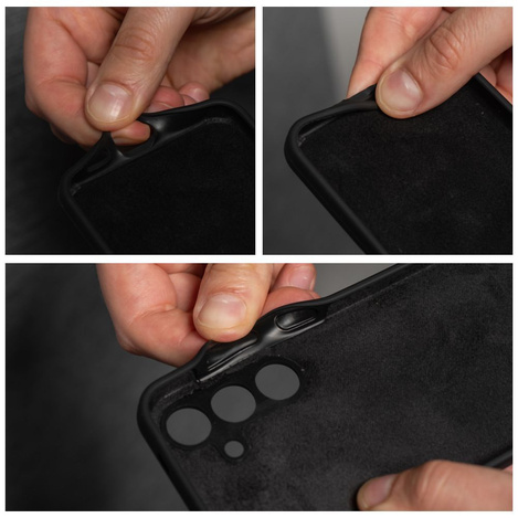 Etui do Xiaomi Redmi Note 14 Pro+ (Plus) 5G czarne + Szkło na ekran + Szkło na aparat