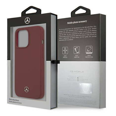 Mercedes MEHCP13LSILRE iPhone 13 Pro / 13 6.1 &quot;red / red hardcase Silicone Line