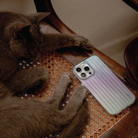 UNIQ etui Coehl Linear iPhone 14 Plus 6,7" opalowy/iridescent