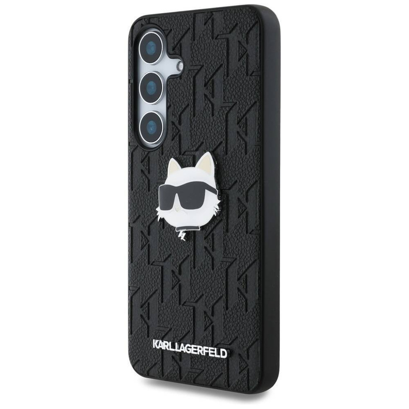 KARL LAGERFELD SAMSUNG S25 MONOGRAM KLHCS25SPGKLCHPK CHOUPETTE HEAD BLACK