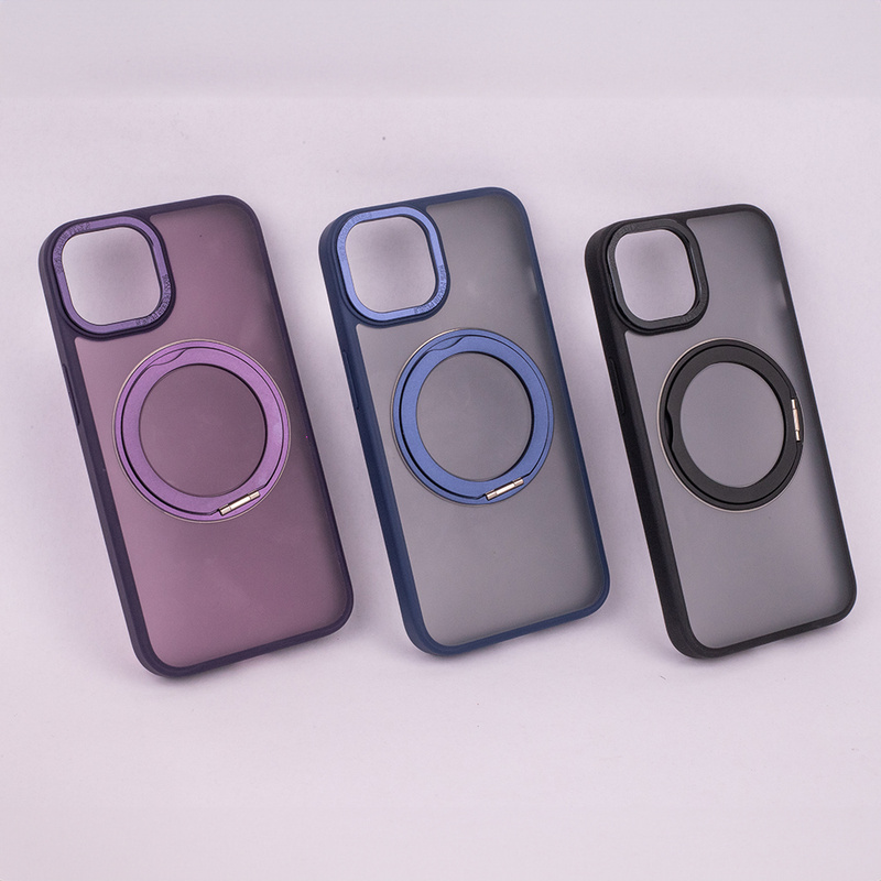 Nakładka Mag Ring Rotating do iPhone 12 / 12 Pro 6,1&quot; fioletowy