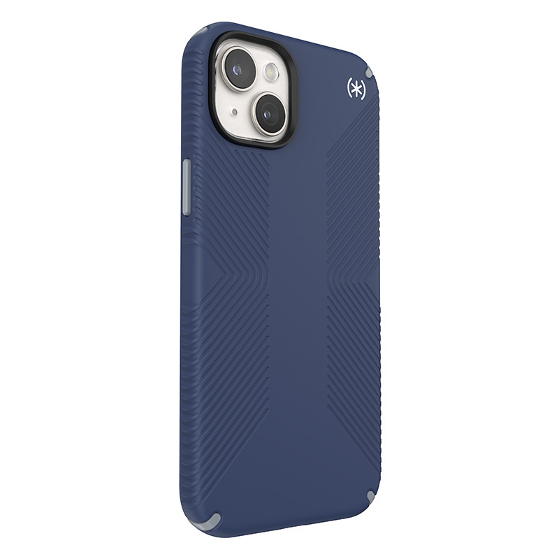 Speck Presidio2 Grip Magsafe - Etui iPhone 15 Plus / iPhone 14 Plus (Coastal Blue / Dustgrey / White)