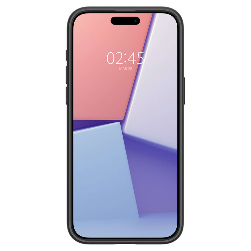 Spigen Crystal Hybrid, matte black - iPhone 15 Pro