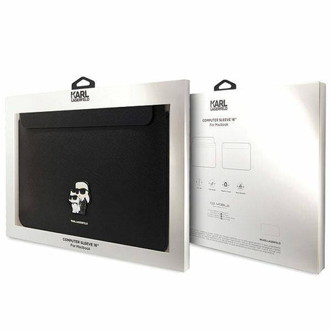 Karl Lagerfeld Sleeve KLCS16SAKCPMK 16" black/black Saffiano Karl&Choupette