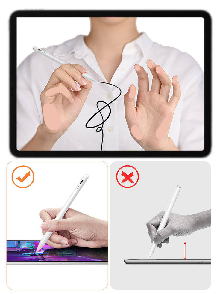 Joyroom JR-X9 Active Stylus Eingabestift für Smartphone / Tablet weiß (JR-X9)