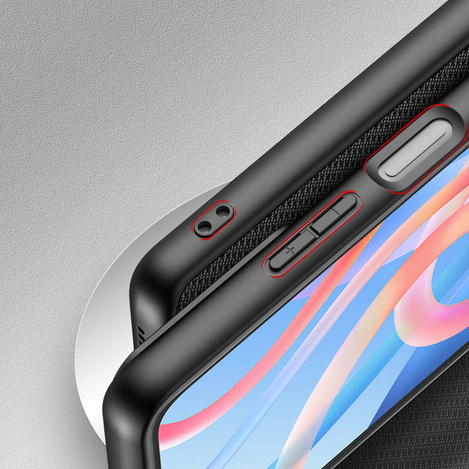 Dux Ducis Fino Hülle mit Nylonmaterial für Poco M4 Pro 5G schwarz