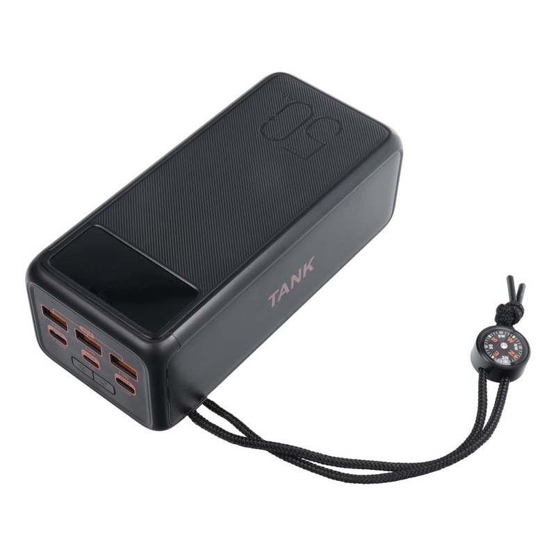 Bateria zewnętrzna (Powerbank) VEGER Tank Boost - 56 000mAh LCD Quick Charge PD 130W czarny (W5001C)