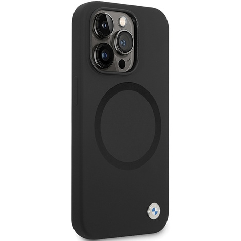 Original Case IPHONE 14 PRO MAX BMW Signature Liquid Silicone MagSafe (BMHMP14XSILBK2) black