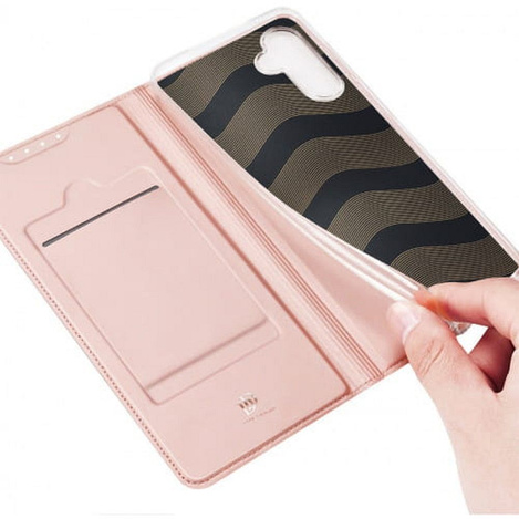 Etui Dux Ducis Skin Pro do Samsung A35 5G z klapką - różowe