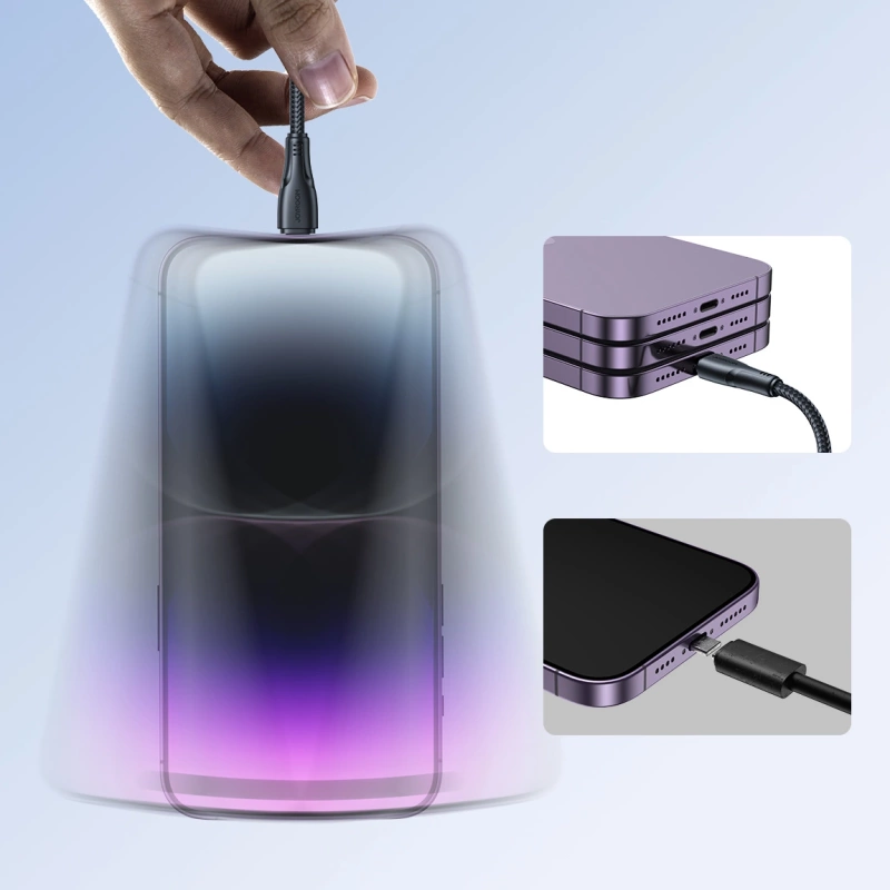 Joyroom Kabel USB - Lightning 2.4A Surpass Series 3 m schwarz (S-UL012A11)