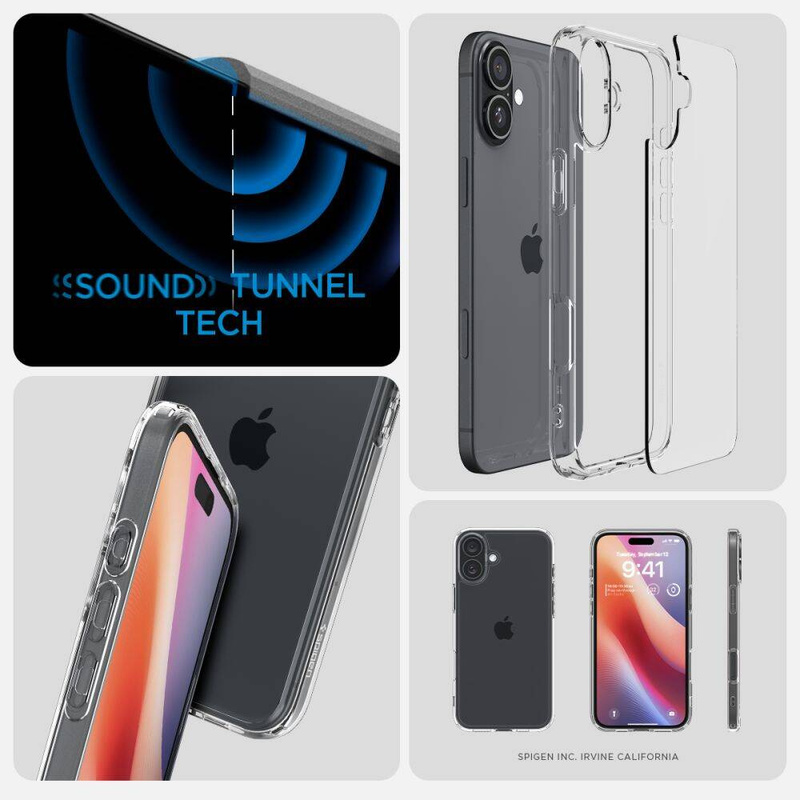 Spigen Ultra Hybrid iPhone 16 Plus crystal clear ACS08069