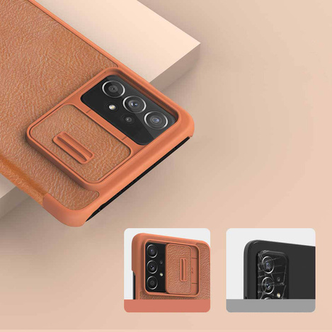 Nillkin Qin leather holster for Samsung Galaxy A73 red