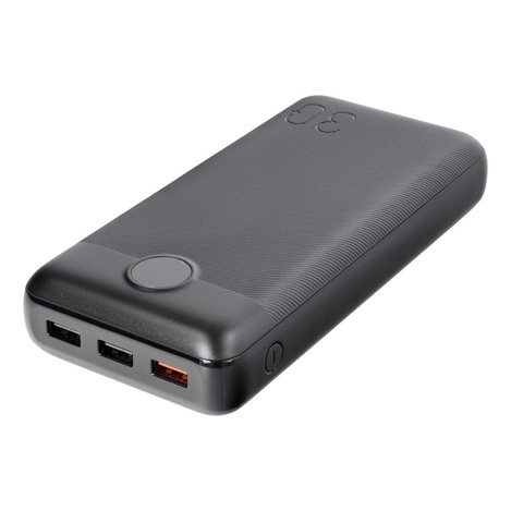 Bateria zewnętrzna (Powerbank) VEGER L30 - 30 000mAh LCD Quick Charge PD 20W czarny (W3008PD )