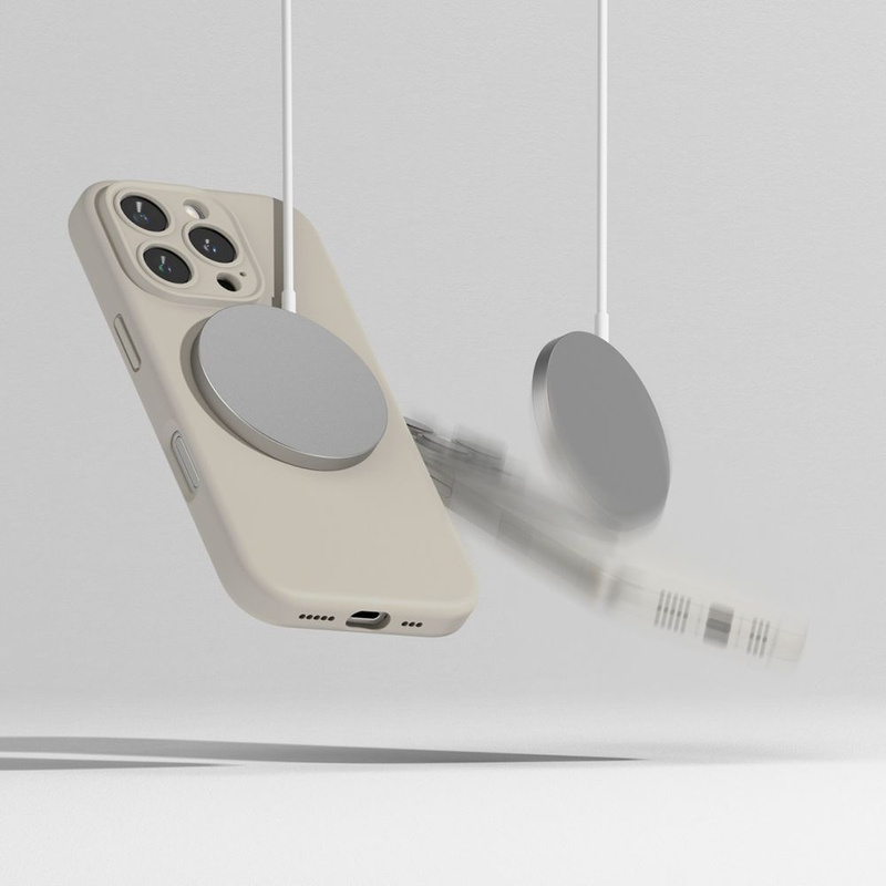 RINGKE SILICONE MAGNETIC MAGSAFE IPHONE 16 PRO STONE