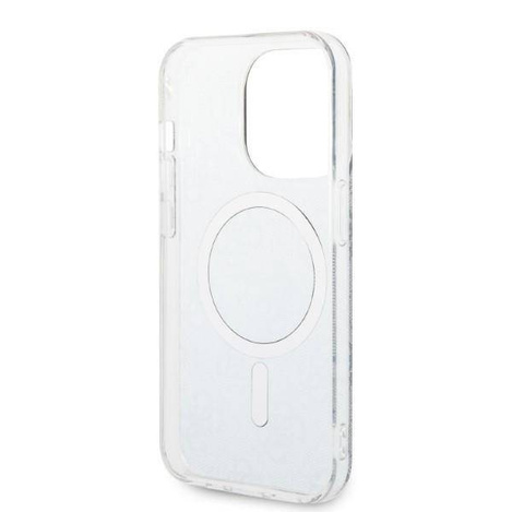 Guess Bundle Pack MagSafe 4G - Zestaw etui + ładowarka MagSafe iPhone 14 Pro (niebieski/złoty)