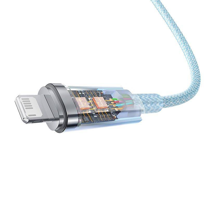 Kabel szybko ładujący Sm Baseus Explorer 2.4A 1M (niebieski)