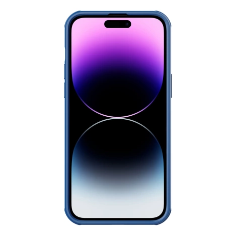 Nillkin CamShield S Case iPhone 14 Pro Max Armored Cover Camera Protector Blue