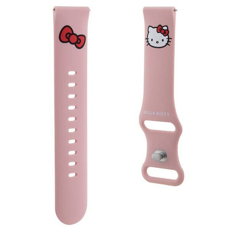 Hello Kitty Silicone Kitty Head - Pasek uniwersalny do smartwatcha 20 mm (różowy)