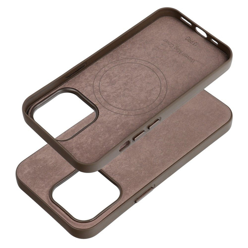 Woven Mag Cover kompatybilne z MagSafe do IPHONE 13 PRO jasny brązowy