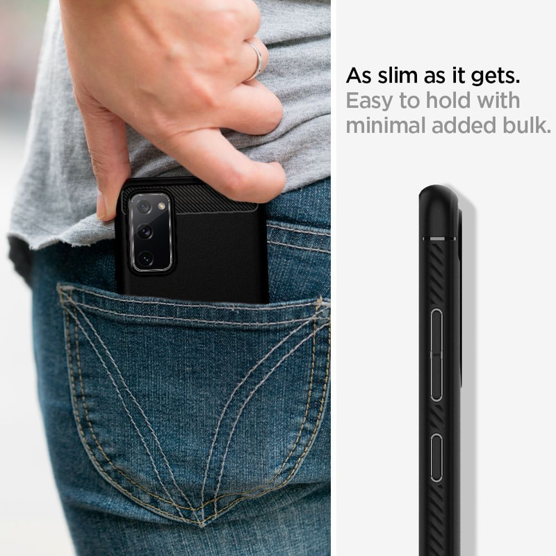 Case SAMSUNG GALAXY S20 FE / S20 LITE Spigen Rugged Armor Matte black