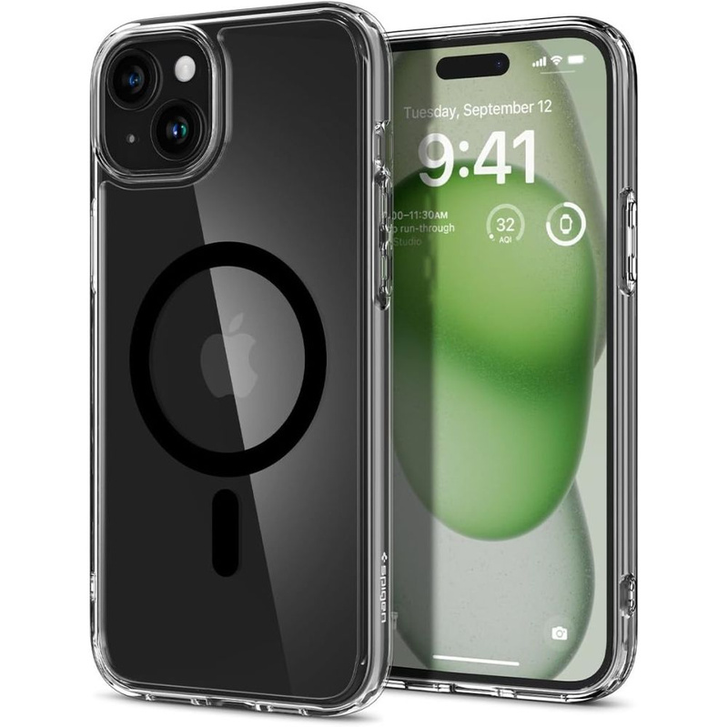 Spigen ULTRA HYBRID MAG MAGSAFE IPHONE 15 SCHWARZ