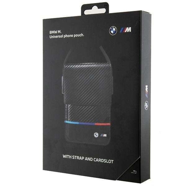 Torebka BMW Carbon Tricolor Line (BMOWBPUCARTCBK) czarne