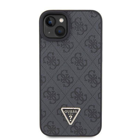 Original Handyhülle APPLE IPHONE 15 Guess Hardcase Crossbody 4G Metal Logo (GUHCP15SP4TDSCPK) schwarz