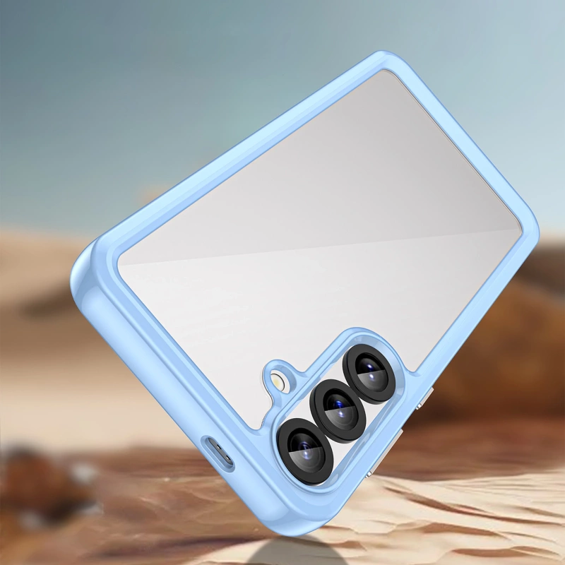 Etui silikonowe Outer Space Case z żelową ramką do Samsung Galaxy S25+ - niebieskie