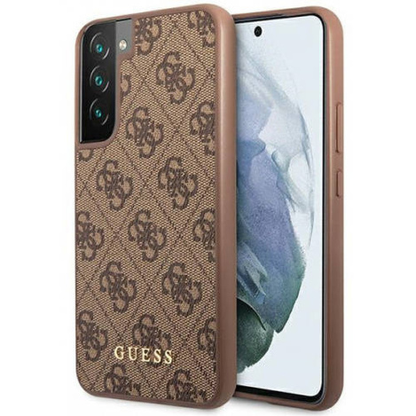 Guess 4G Metal Logo - Etui Samsung Galaxy S23 (brązowy)