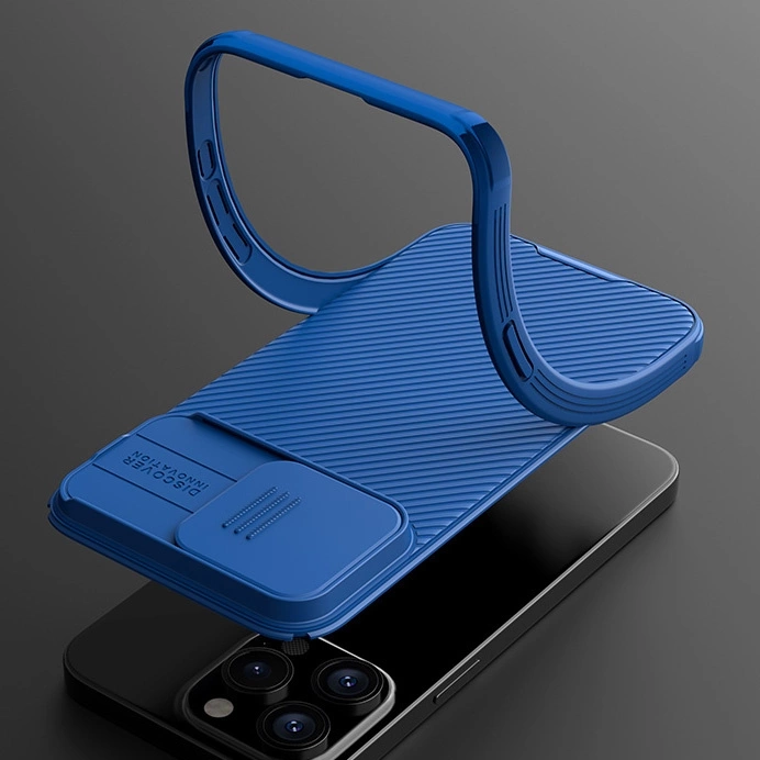 Nillkin CamShield Pro Magnetic Case for iPhone 15 Pro Max with Camera Protector - Blue