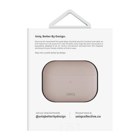 Uniq Hülle Lino AirPods Pro 2 gen Silikon rosa/blush pink