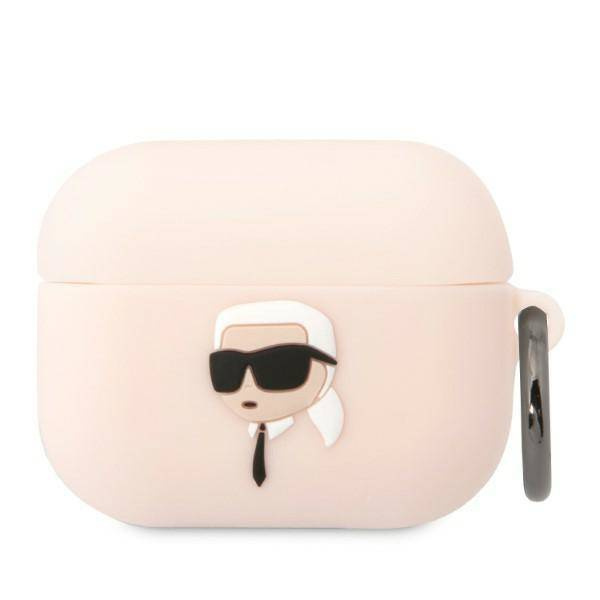 Karl Lagerfeld Silicone NFT Karl Head 3D - Etui AirPods Pro (różowy)