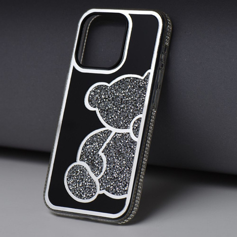 Futerał TEDDY BEAR do IPHONE 11 srebrny